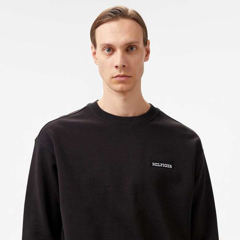 Tommy Hilfiger Erkek Siyah Sweatshirt