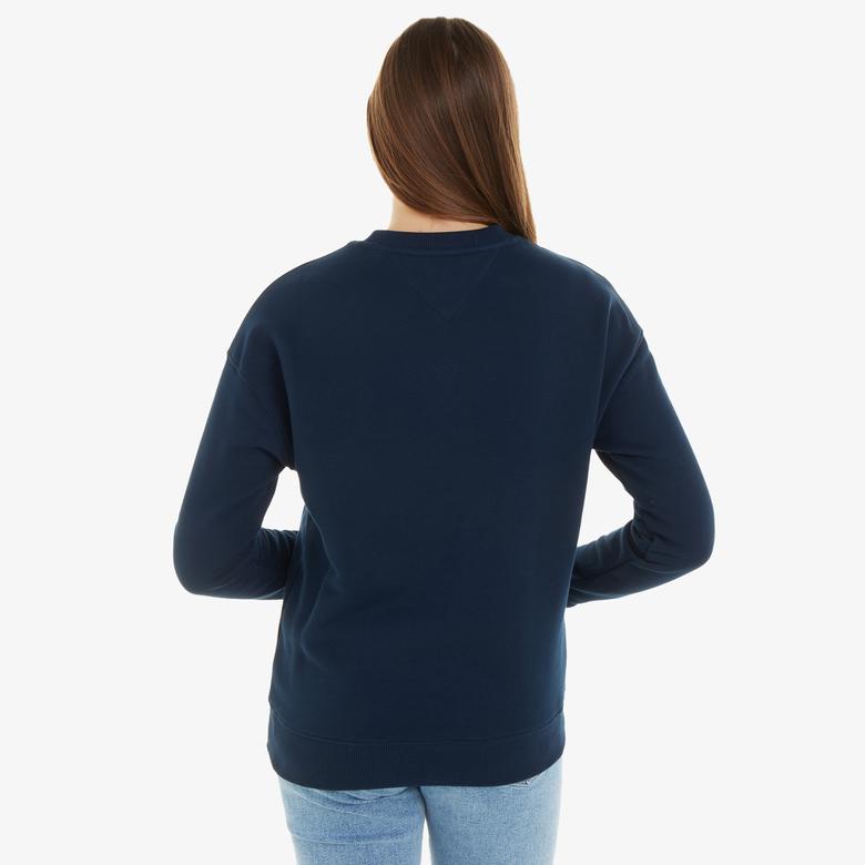 Tommy Hilfiger Kadın Mavi Sweatshirt