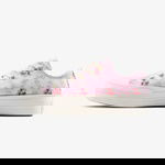 Converse Chuck Taylor All Star Lift Rose Cross Stitch Unisex Pembe Platform Sneaker