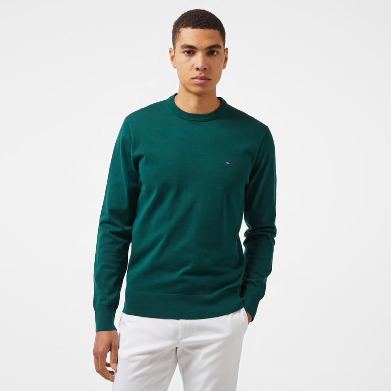 Tommy Hilfiger Erkek Yeşil Triko