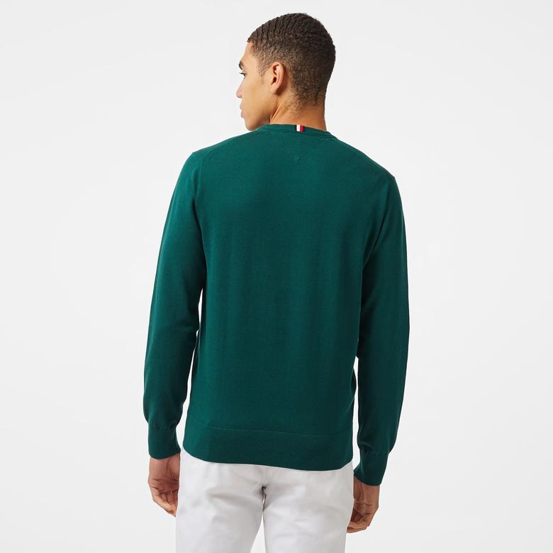 Tommy Hilfiger Erkek Yeşil Triko