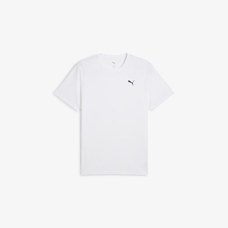 Puma Tad Ess Poly Texture Erkek Beyaz Antrenman T-Shirtü
