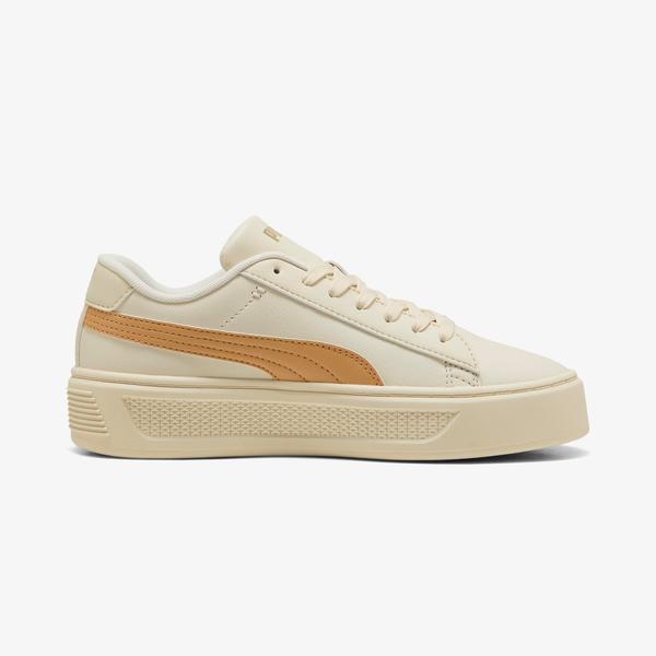 Puma Smash Platform Kadın Krem Sneaker