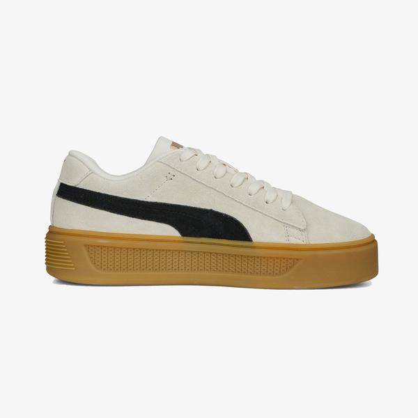 Puma Smash Platform V3 Sd Kadın Krem Sneaker