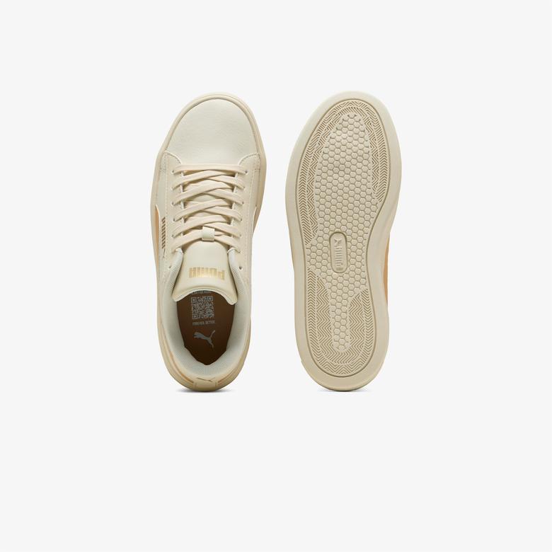 Puma Smash Platform Kadın Krem Sneaker