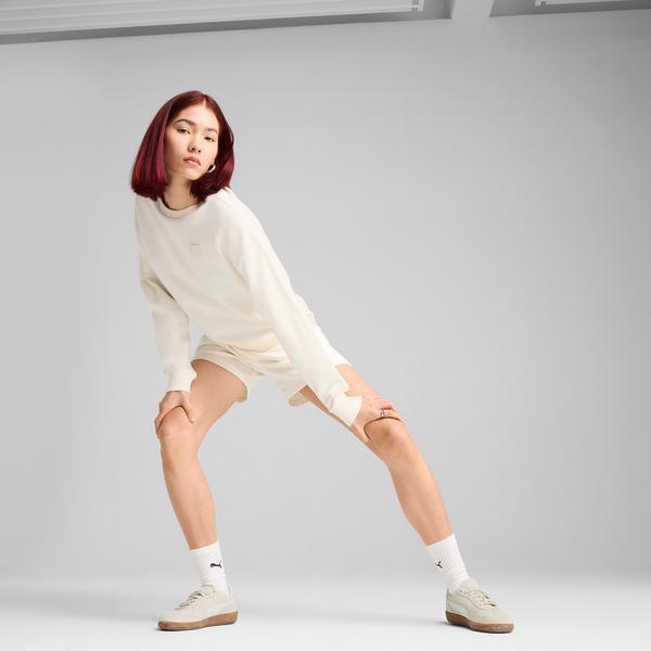 Puma Ess Elevated Comfort Crew Tr Kadın Krem Sweatshirt