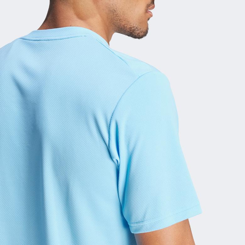 adidas Essentials Erkek Mavi Antrenman T-Shirt