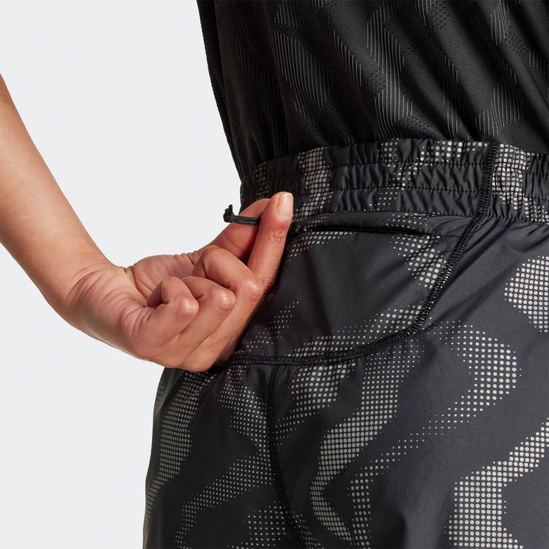 adidas Ultimate Wind Rdy Kadın Gri Koşu Şortu