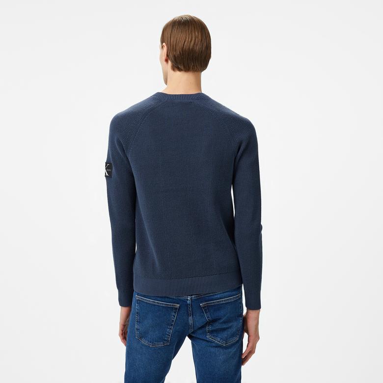 Calvin Klein Jeans Erkek Mavi Triko