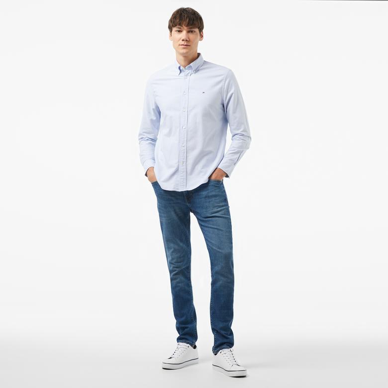 Tommy Hilfiger Erkek Mavi Gömlek