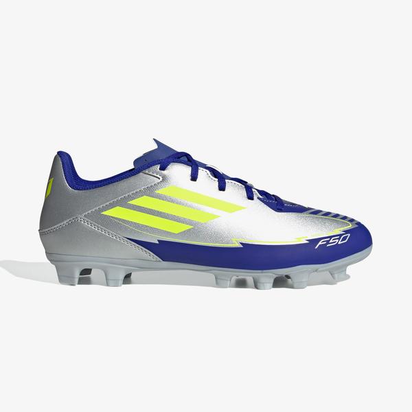 adidas F50 Club Messi Erkek Gri Çim Saha Kramponu