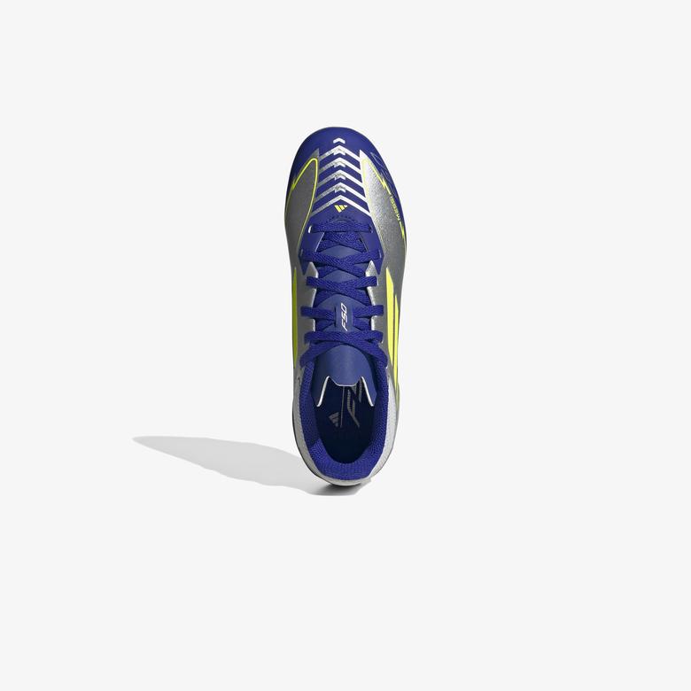 adidas F50 League Messi Çocuk Gri Çim Saha Kramponu