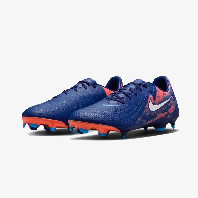 Nike Phantom GX 2 Academy Erling Haaland Erkek Mavi Çim Saha Kramponu