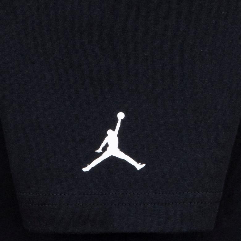 Jordan MJ Wordmark EMB Crew Çocuk Siyah Günlük T-Shirt
