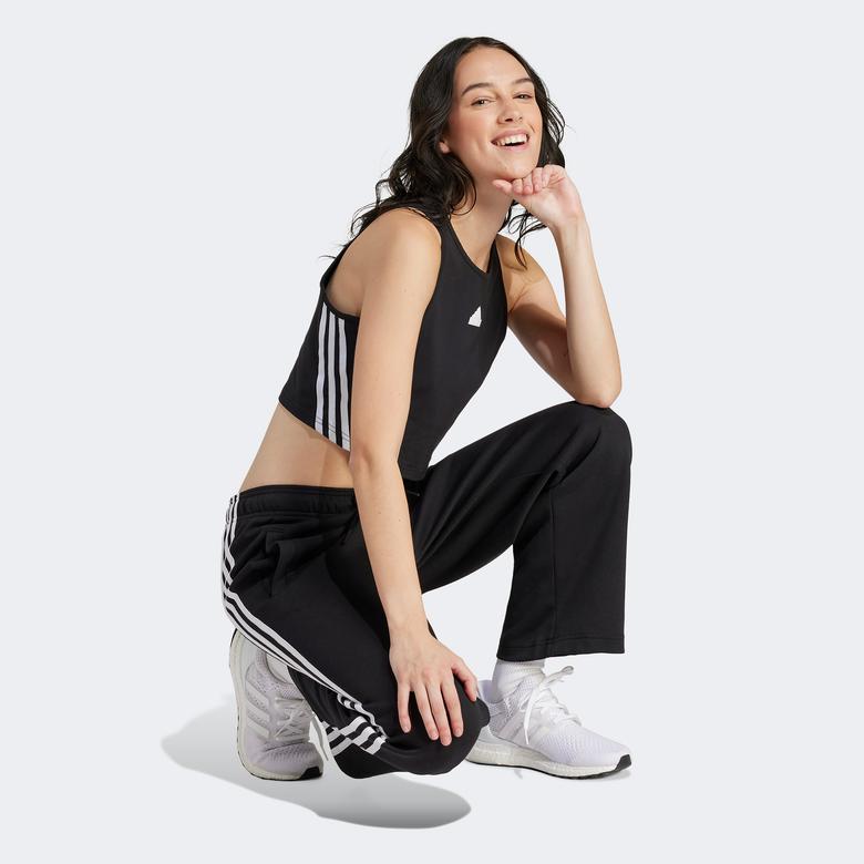 adidas Future Icons 3 Striped Kadın Siyah Antrenman Atlet