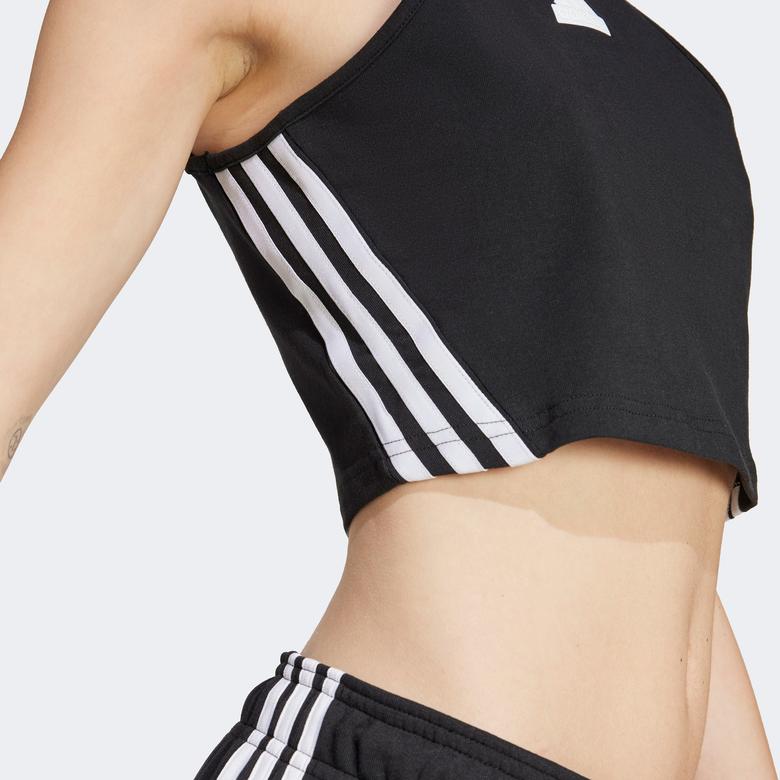 adidas Future Icons 3 Striped Kadın Siyah Antrenman Atlet