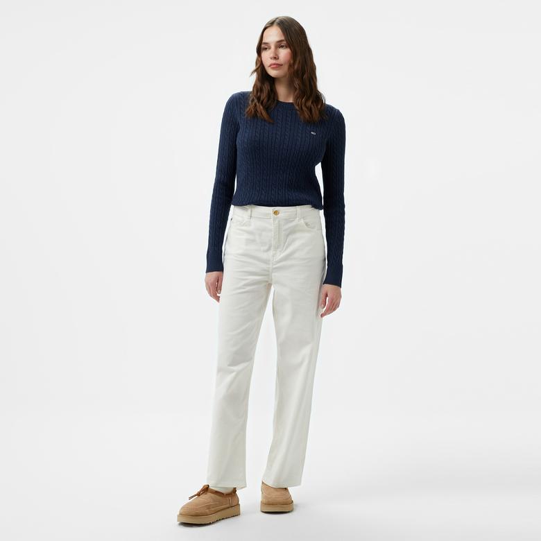 Tommy Jeans Kadın Mavi Triko