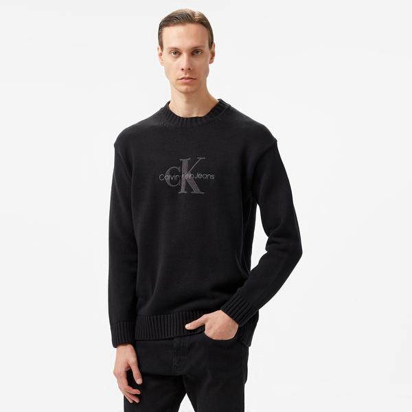 Calvin Klein Jeans Erkek Siyah Triko