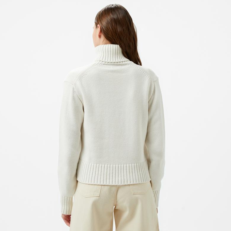 Calvin Klein Jeans Kadın Beyaz Triko
