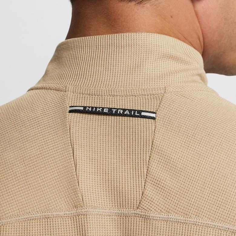 adidas Trail Dri-Fit 1/2 Zip Erkek Kahverengi Antrenman Üstü
