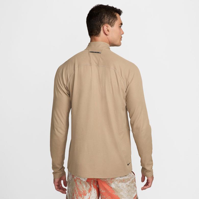 adidas Trail Dri-Fit 1/2 Zip Erkek Kahverengi Antrenman Üstü