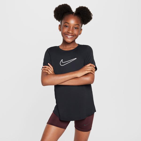 Nike One Fitted Dri-Fit Çocuk Siyah Günlük T-Shirt