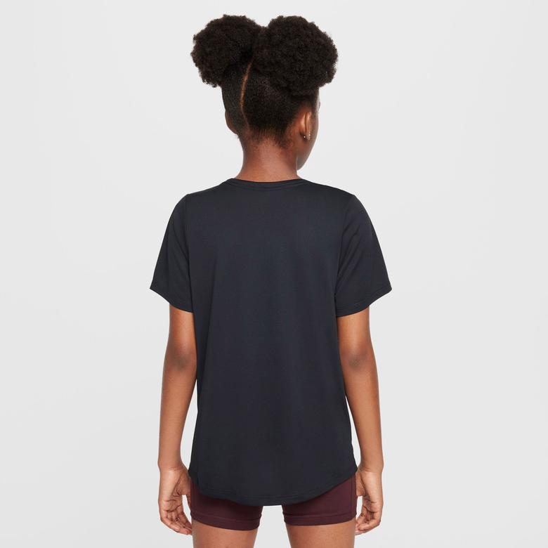 Nike One Fitted Dri-Fit Çocuk Siyah Günlük T-Shirt