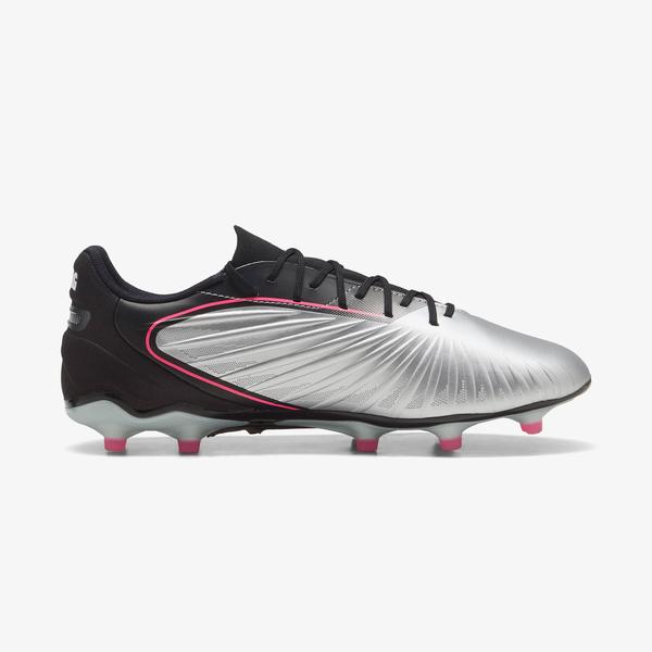Puma King Match Fg/Ag Erkek Gri Çim Saha Kramponu