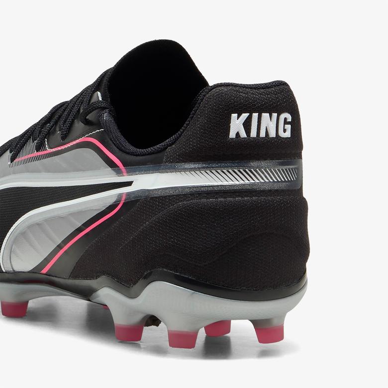 Puma King Match Fg/Ag Erkek Gri Çim Saha Kramponu
