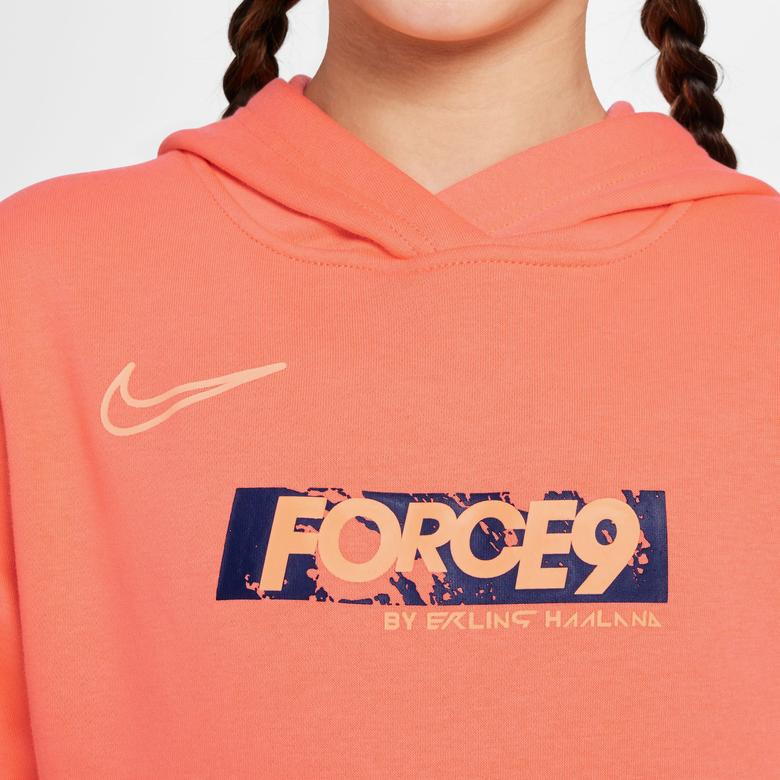Nike Erling Haaland Club Fleece Çocuk Turuncu Sweatshirt