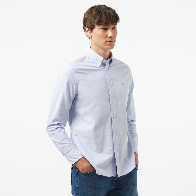 Tommy Hilfiger Erkek Mavi Gömlek