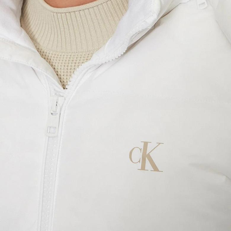 Calvin Klein Jeans Erkek Beyaz Mont