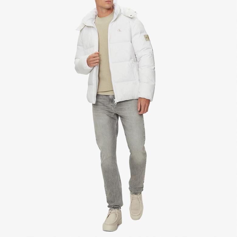 Calvin Klein Jeans Erkek Beyaz Mont