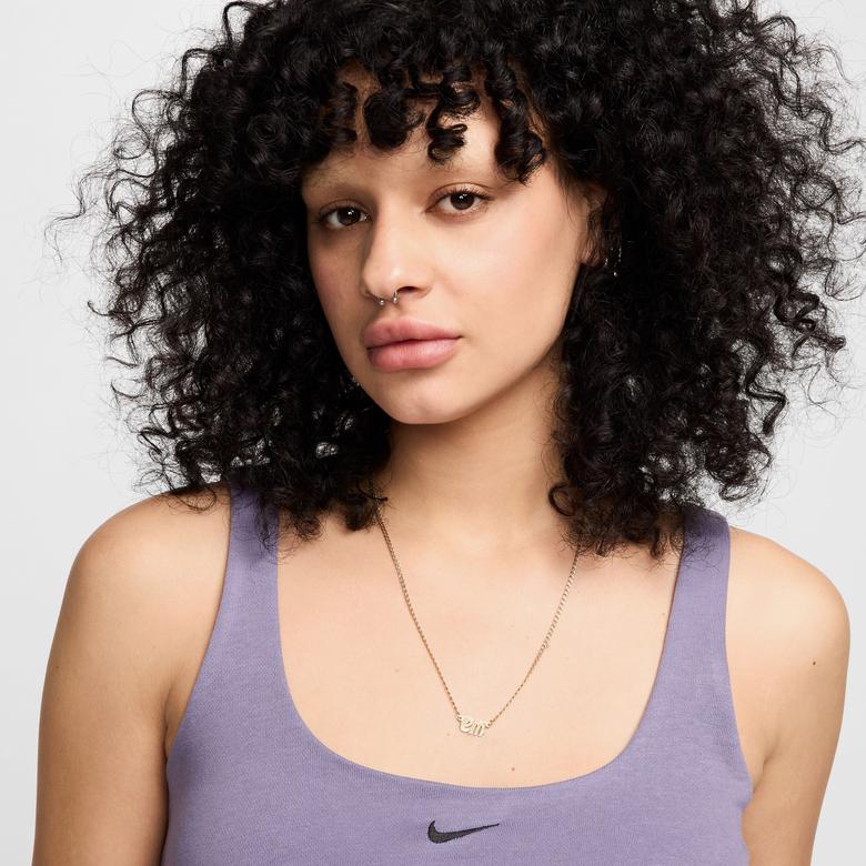 Nike Sportswear Chill Terry Kadın Mor Kolsuz T-Shirt