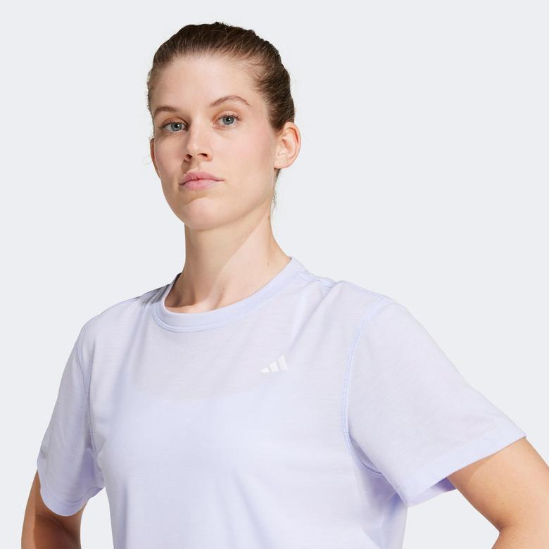 adidas Train Essentials Boxy Workout Kadın Mor Antrenman T-Shirt