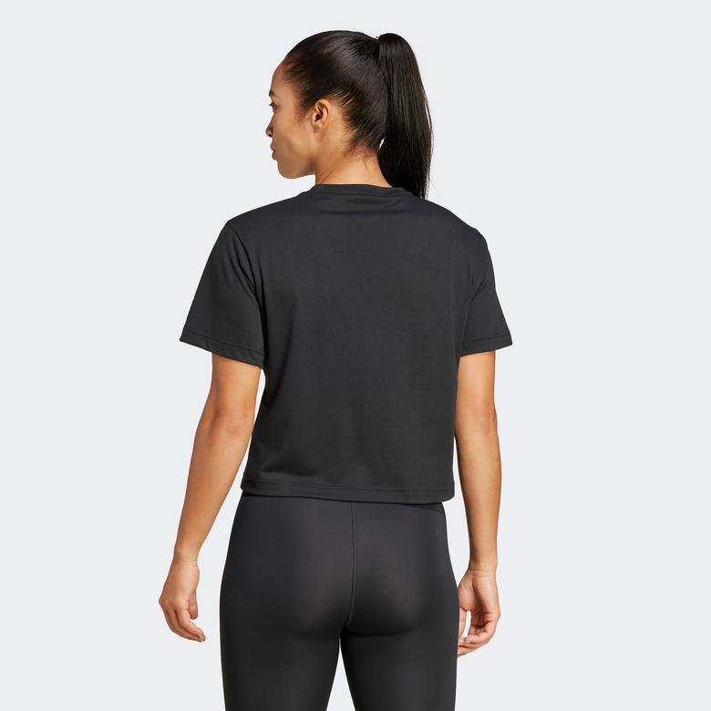 adidas Train Essentials Big Logo Pernce Kadın Siyah Antrenman T-Shirt