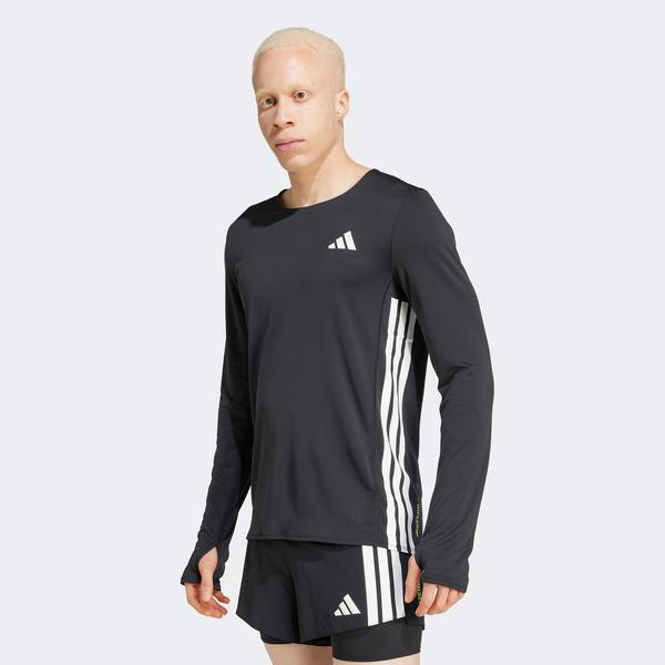 adidas Adizero Erkek Siyah Koşu T-Shirtü