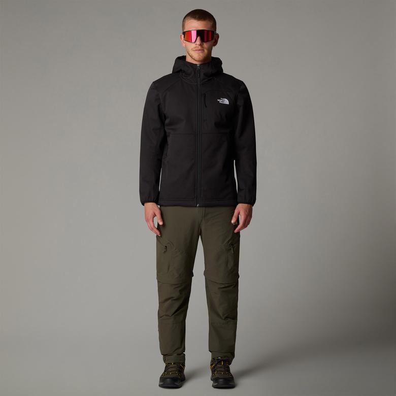 The North Face Quest Hooded Softshell Erkek Siyah Outdoor Kapüşonlu Mont