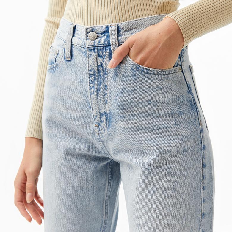 Calvin Klein Jeans Kadın Mavi Pantolon