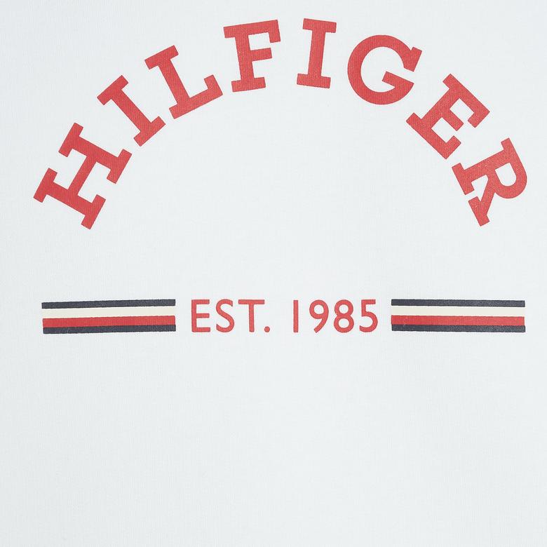 Tommy Hilfiger Erkek Beyaz Sweatshirt