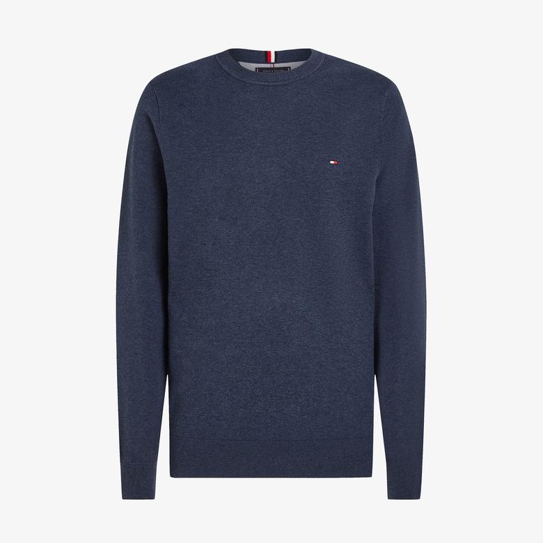 Tommy Hilfiger Erkek Mavi Triko