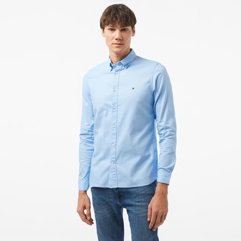 Tommy Hilfiger Erkek Mavi Gömlek