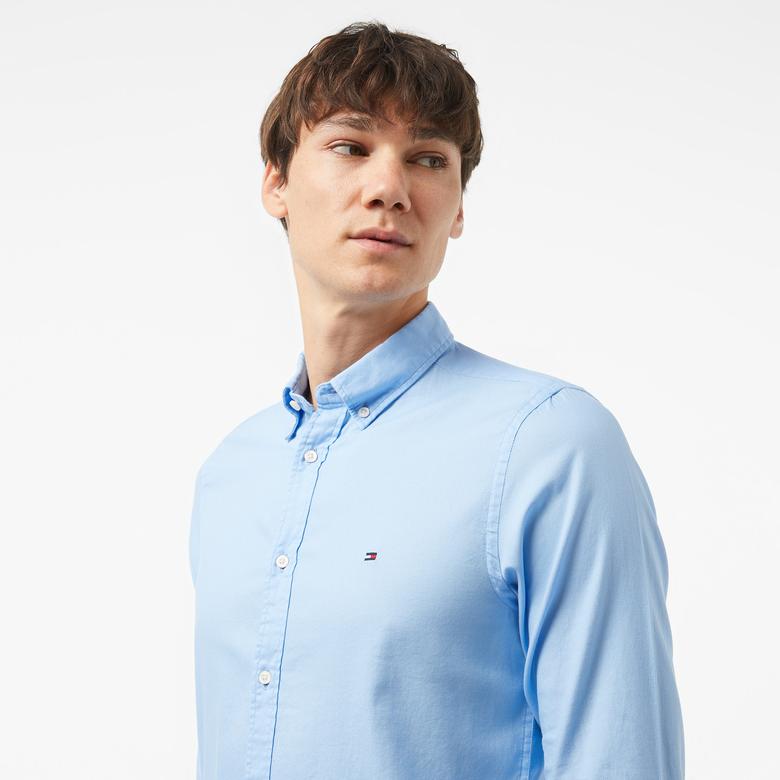 Tommy Hilfiger Erkek Mavi Gömlek