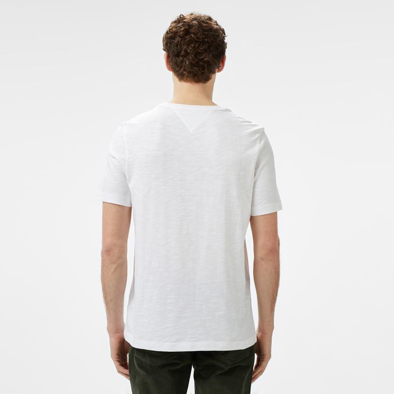 Tommy Hilfiger Erkek Beyaz T-Shirt