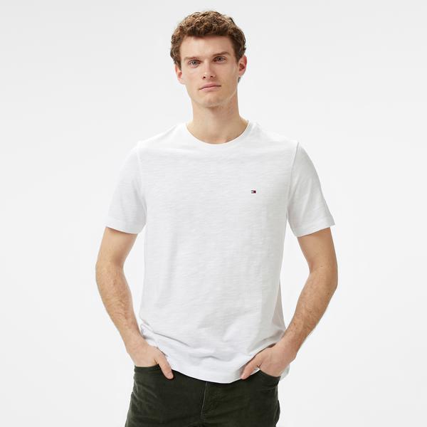 Tommy Hilfiger Erkek Beyaz T-Shirt