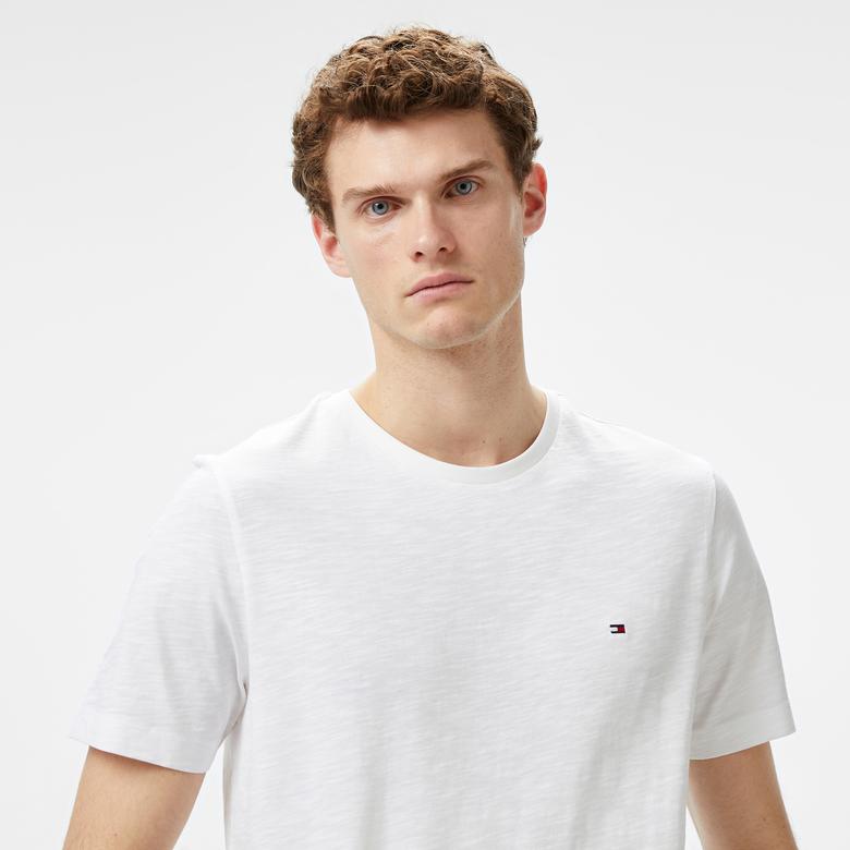 Tommy Hilfiger Erkek Beyaz T-Shirt