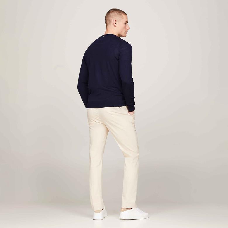 Tommy Hilfiger Erkek Mavi Triko