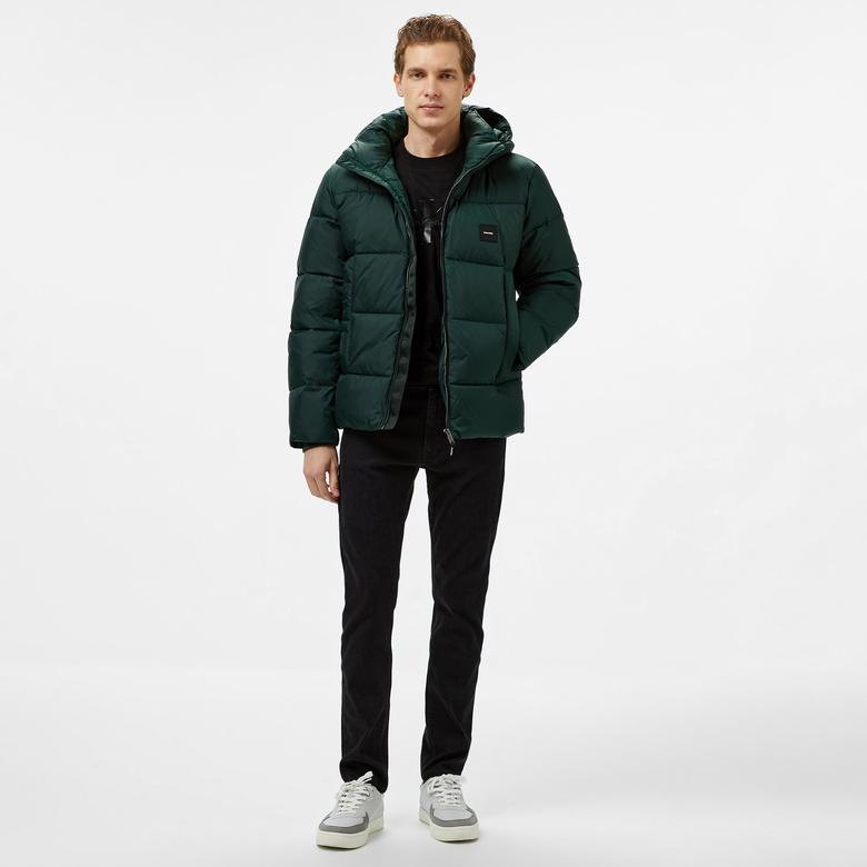 Calvin Klein Erkek Yeşil Mont