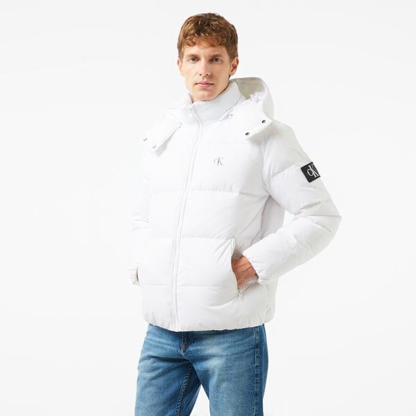 Calvin Klein Jeans Erkek Beyaz Mont