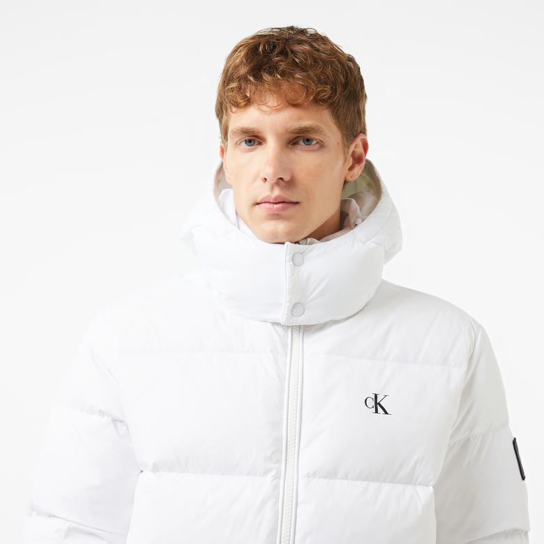 Calvin Klein Jeans Erkek Beyaz Mont